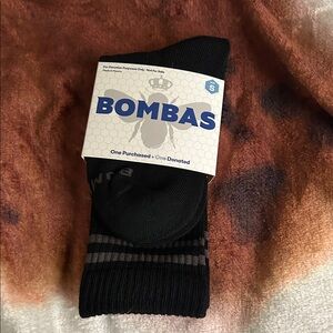 Bombas Men's Black and Gray Casual Socks